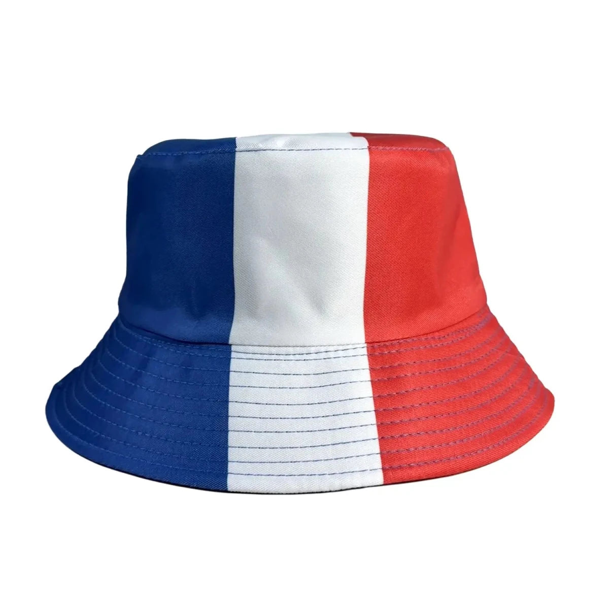 Reversible Flag Print Bucket Hat - WOWihte