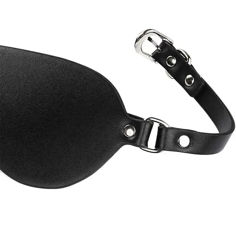 Riveted PU Leather Blindfold Mask - WOWihte