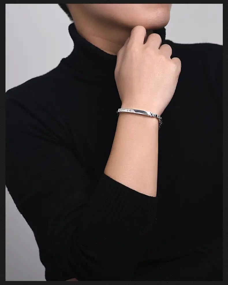 S925 Sterling Men's Lucky Bracelet - WOWihte