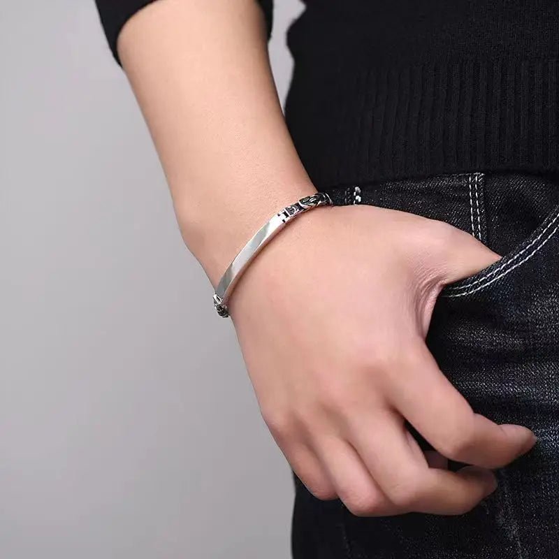 S925 Sterling Men's Lucky Bracelet - WOWihte