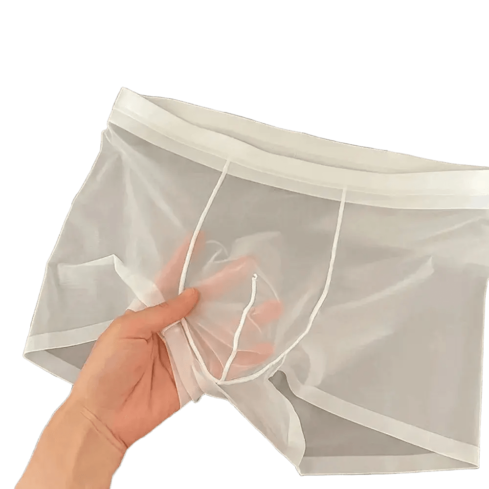 Seamless Ice Silk Boxer Shorts - WOWihte