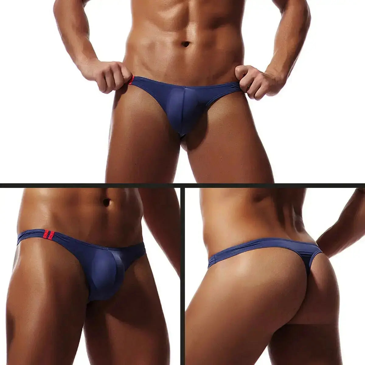 Seamless Ice Silk Men's Briefs - WOWihte