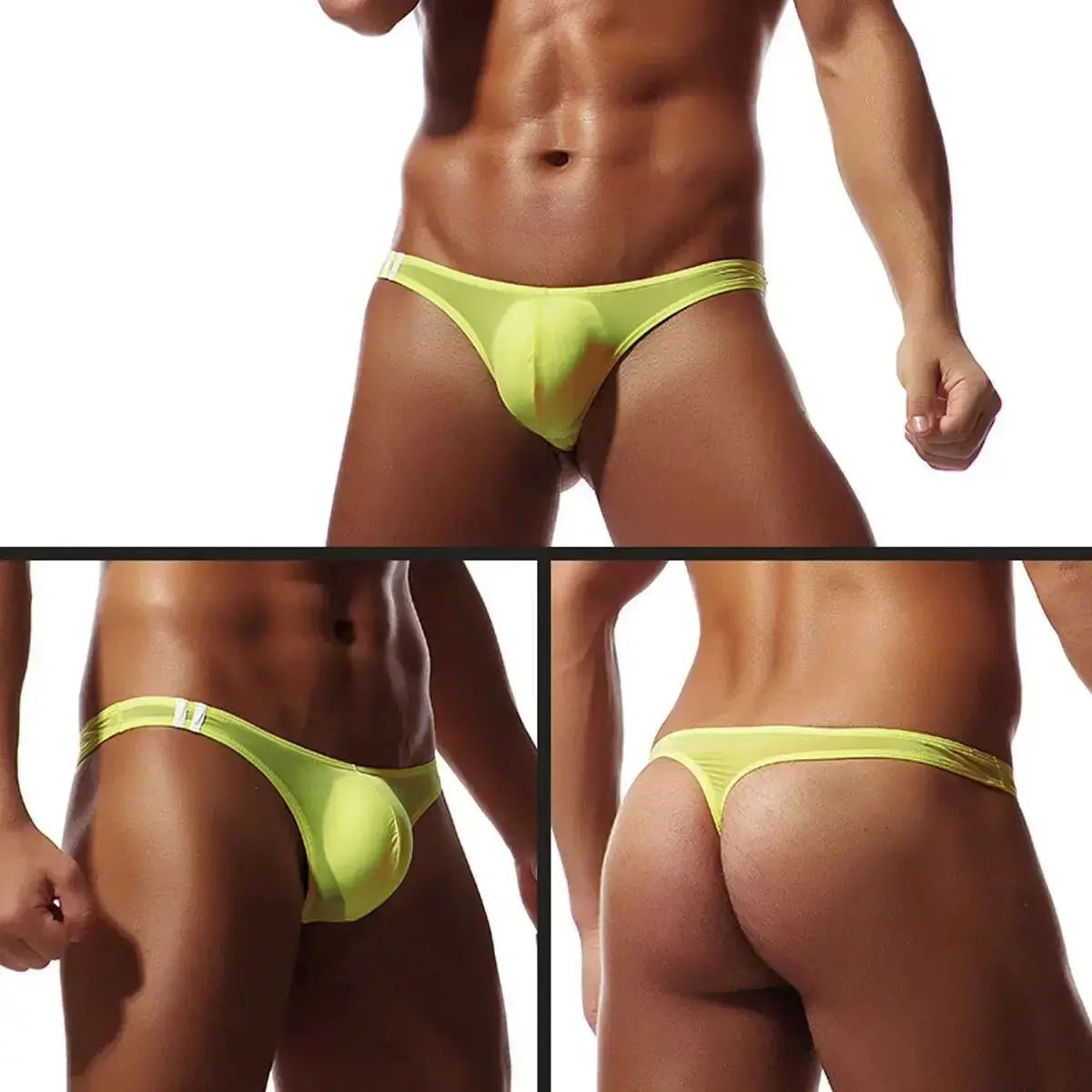 Seamless Ice Silk Men's Briefs - WOWihte