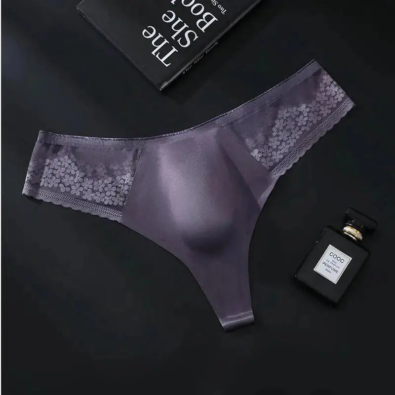 Seamless Lace 3D Men's Thong - WOWihte