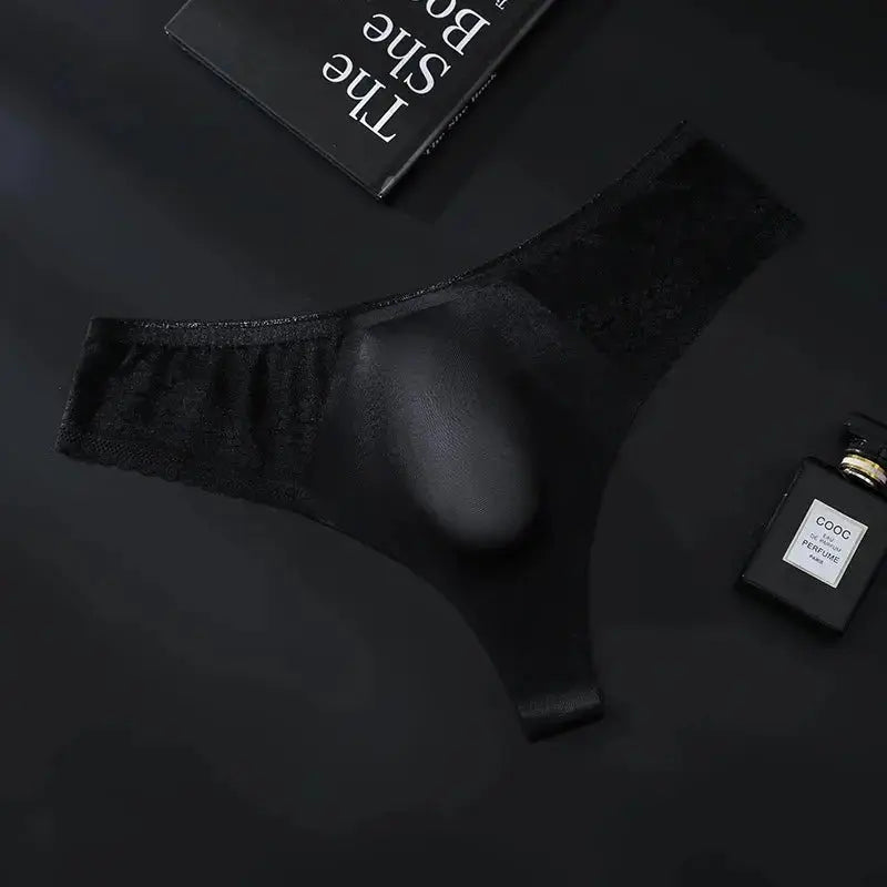 Seamless Lace 3D Men's Thong - WOWihte