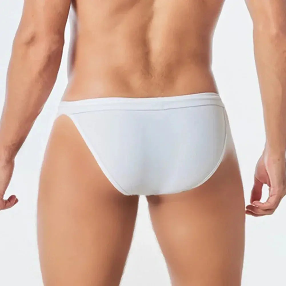 Seamless Low Waist Swim Briefs - WOWihte