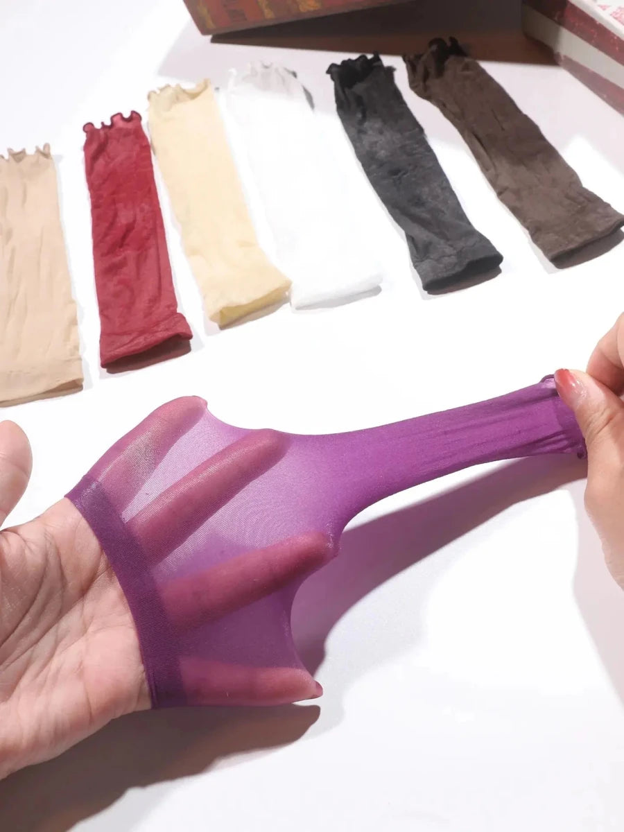 Seamless Shiny Ultra-Thin G-String - WOWihte