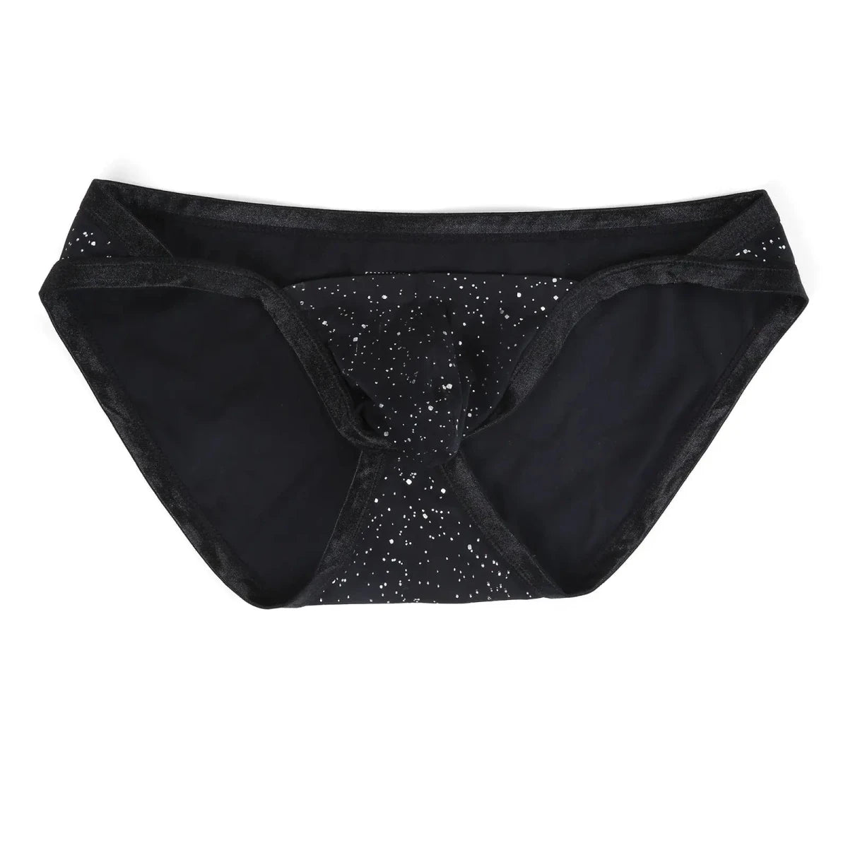 Sequin Shiny Low-Rise Bikini Briefs - WOWihte