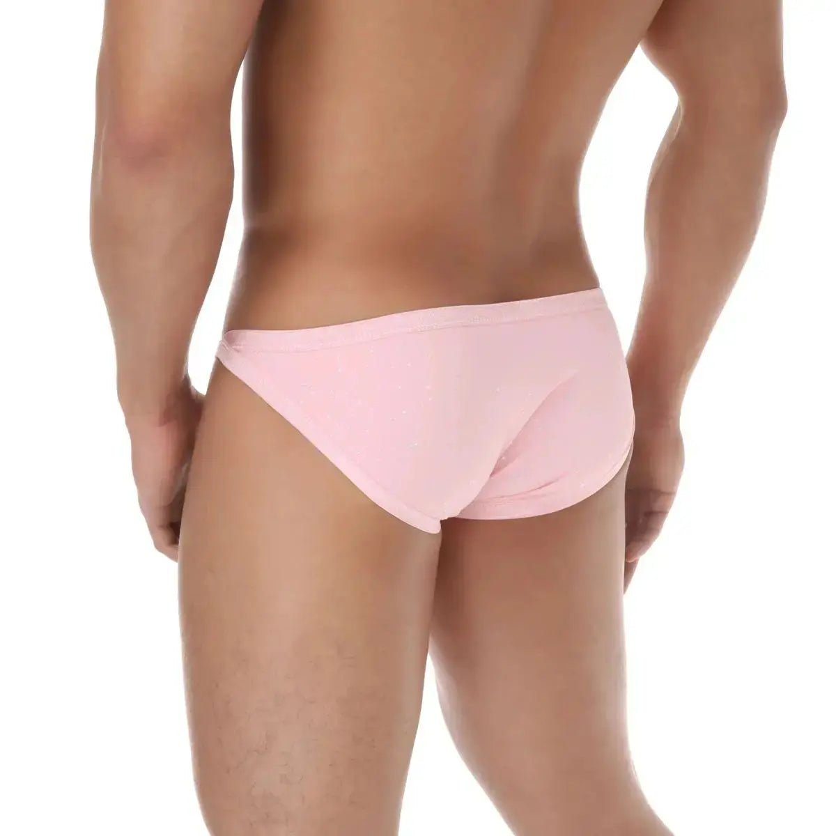 Sequin Shiny Low-Rise Bikini Briefs - WOWihte