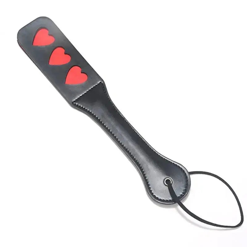 Sex Red Heart XOXO Hollow Out Words Flirting BDSM Toys Paddle Split Whip Hollow out Flogger Sexy Adults Products for Lovers - WOWihte