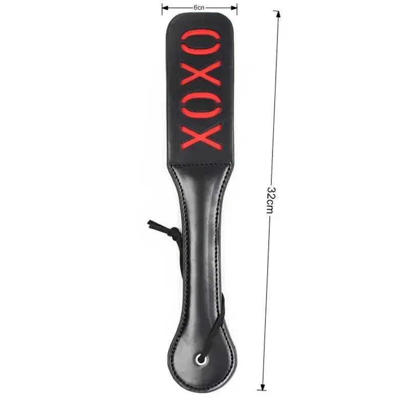 Sex Red Heart XOXO Hollow Out Words Flirting BDSM Toys Paddle Split Whip Hollow out Flogger Sexy Adults Products for Lovers - WOWihte