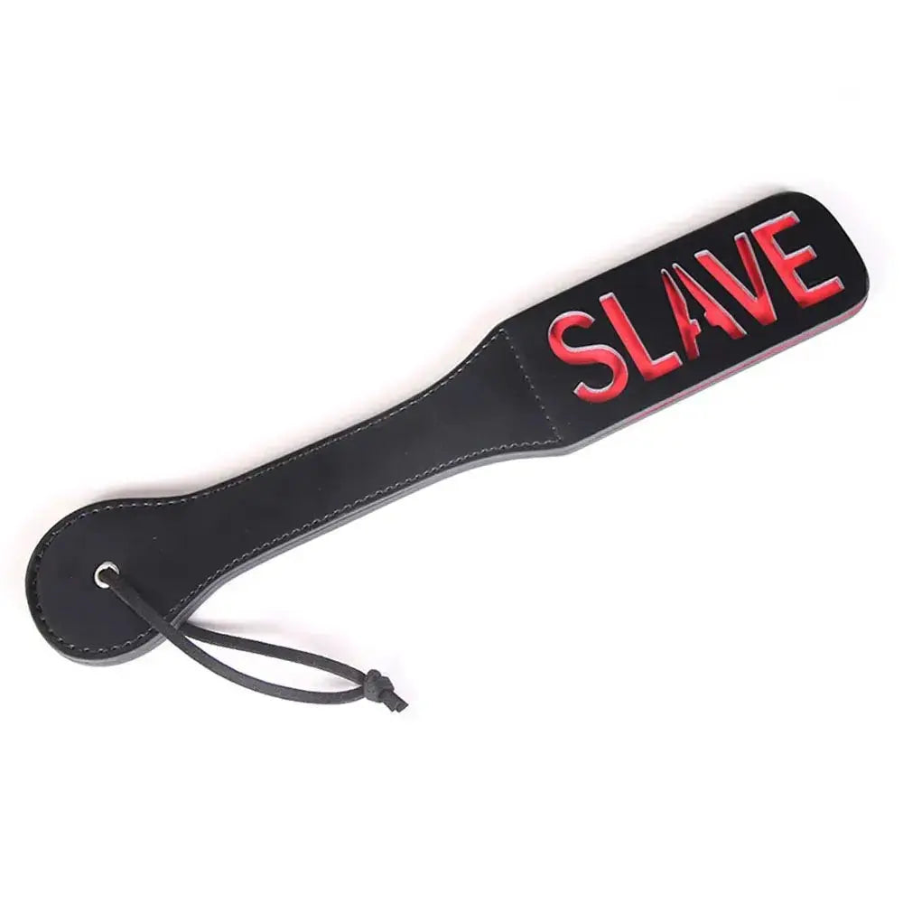 Sex Red Heart XOXO Hollow Out Words Flirting BDSM Toys Paddle Split Whip Hollow out Flogger Sexy Adults Products for Lovers - WOWihte