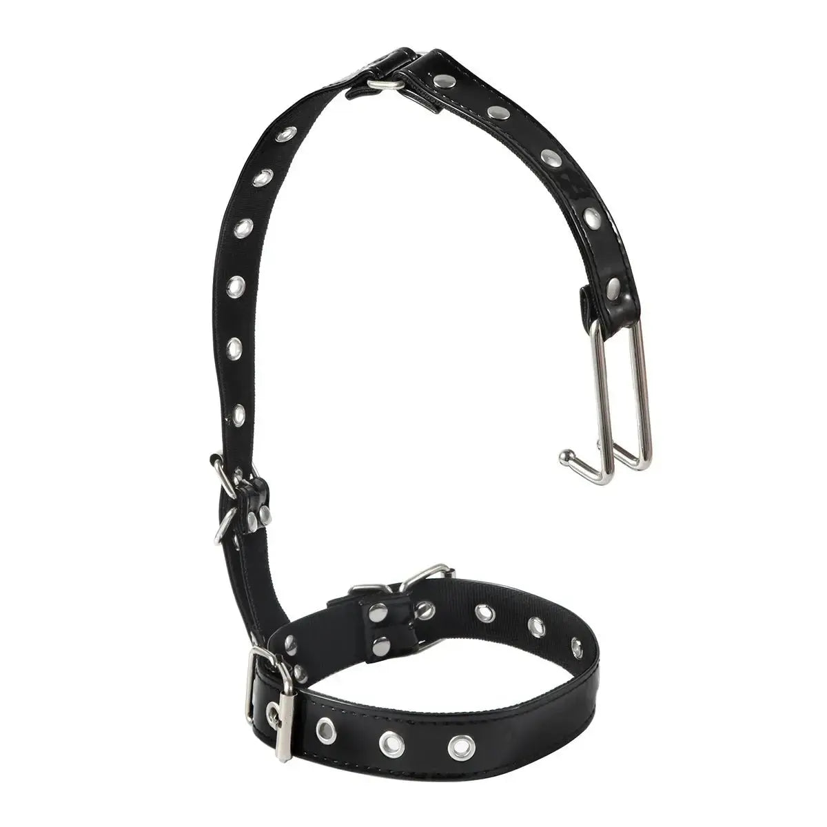 Sexy BDSM Bondage Nose Hook Slave Collar SM Tools Adult Games Restraints Size Adjustable Erotic Products Sex Toys For Couples - WOWihte