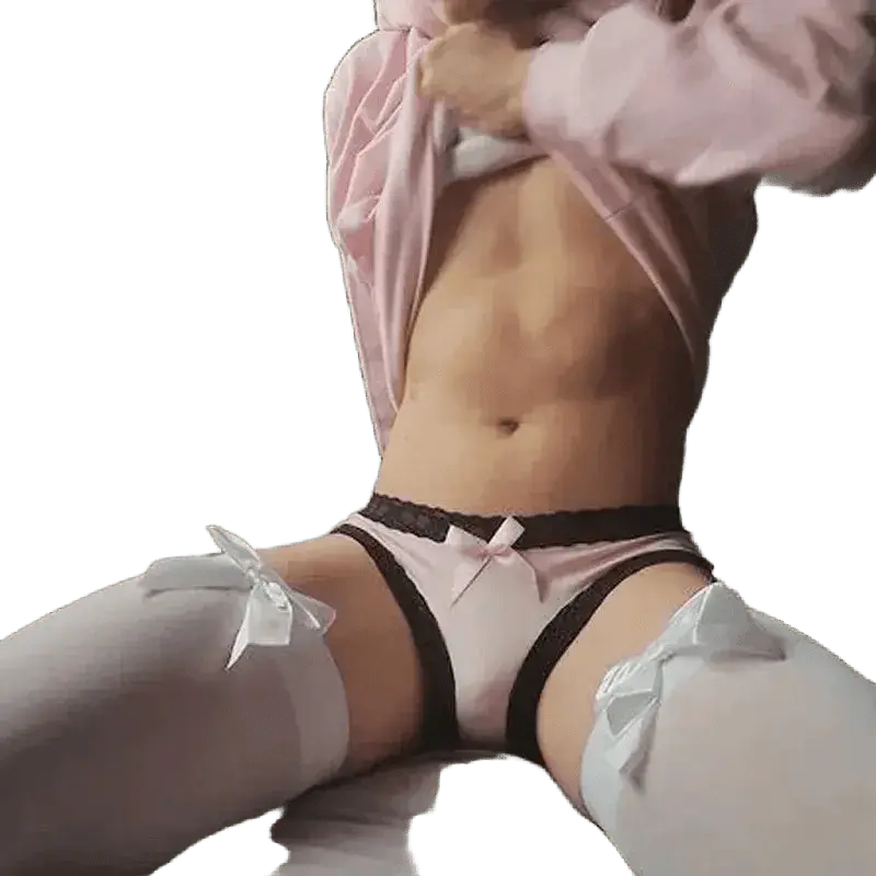Sexy Bow Over - Knee Stockings - WOWihte