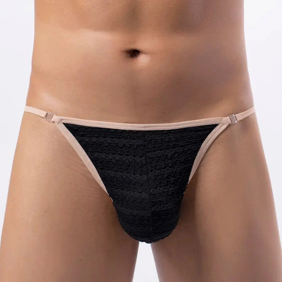 Sexy Breathable Men's Low - Rise Thong - WOWihte