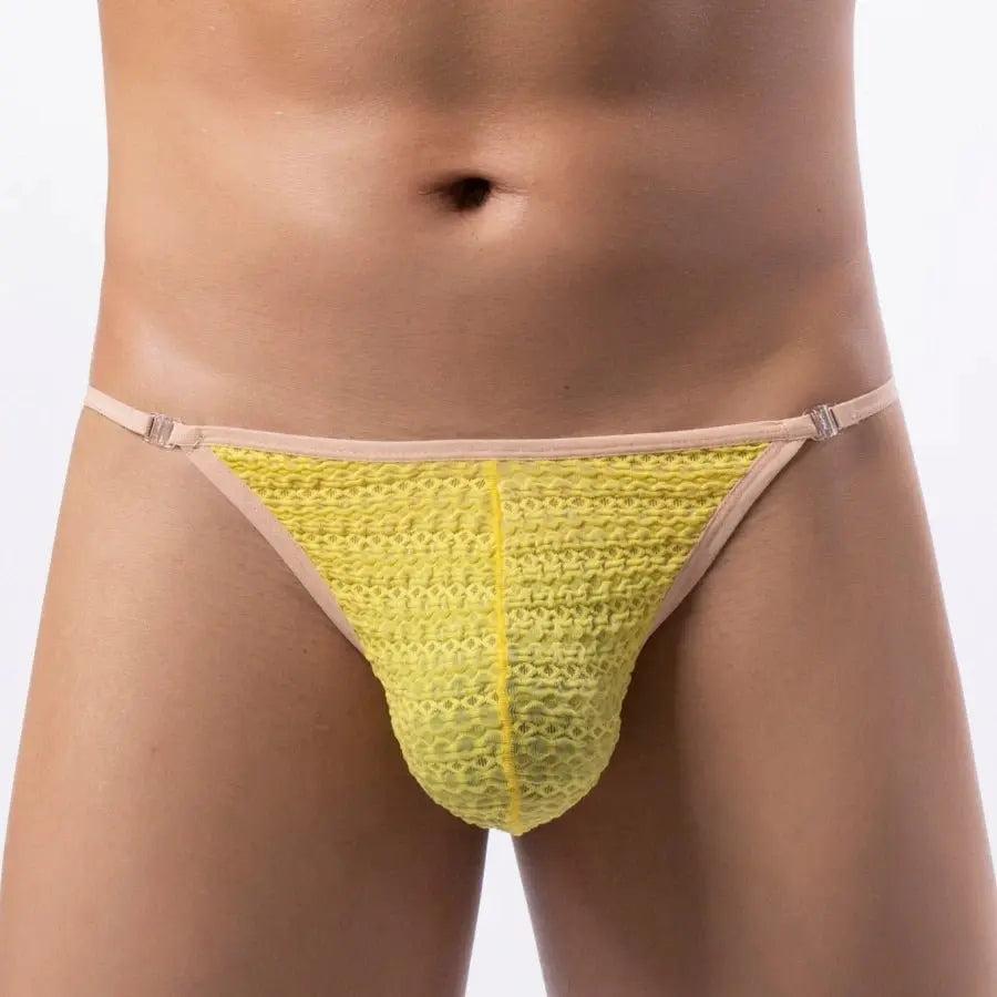 Sexy Breathable Men's Low - Rise Thong - WOWihte