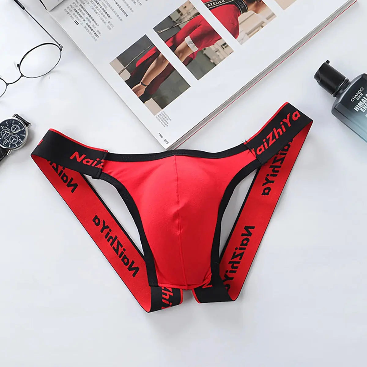 Sexy Breathable Men's Thong Panties - WOWihte