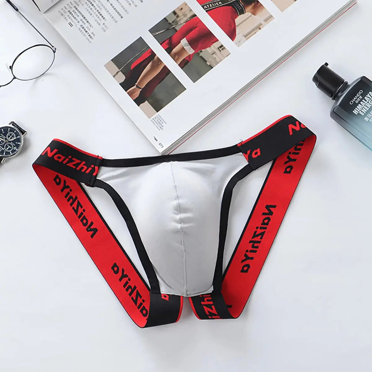 Sexy Breathable Men's Thong Panties - WOWihte