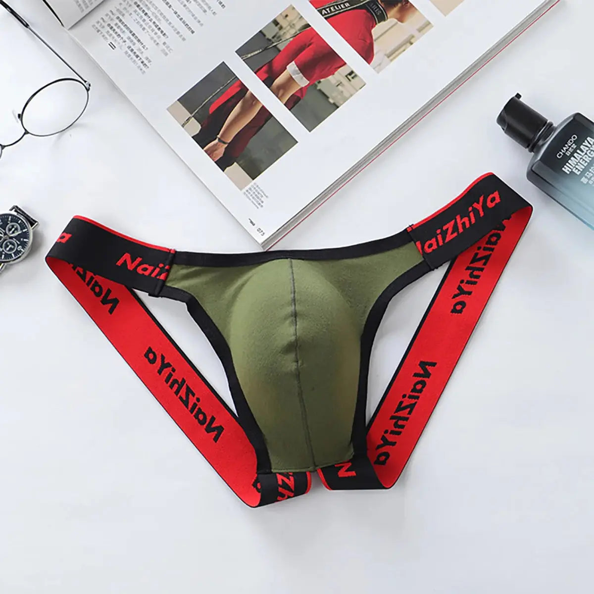 Sexy Breathable Men's Thong Panties - WOWihte