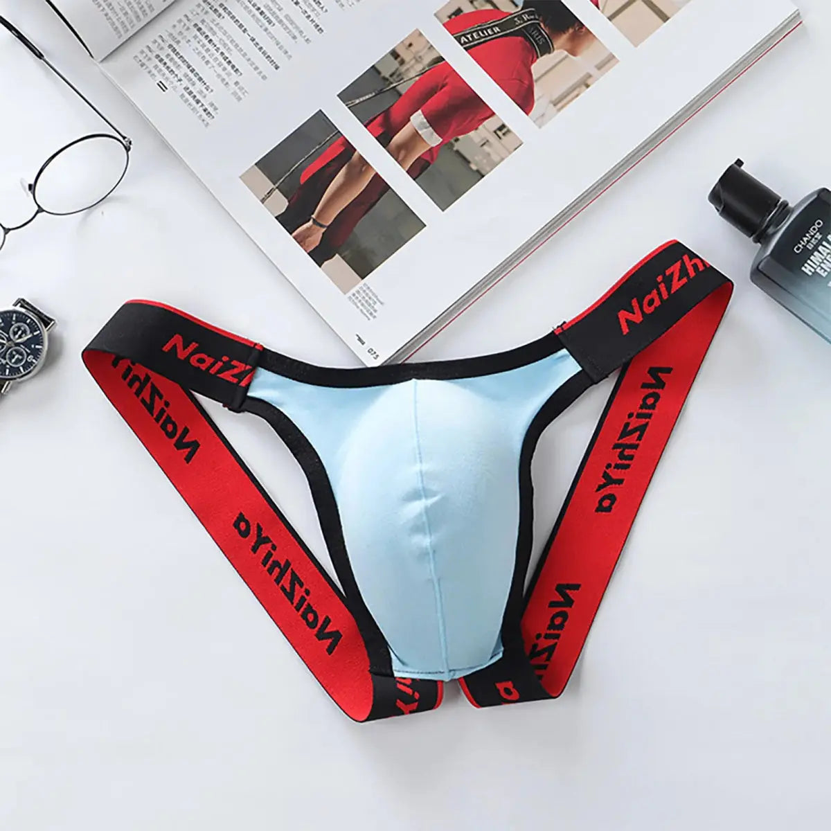 Sexy Breathable Men's Thong Panties - WOWihte