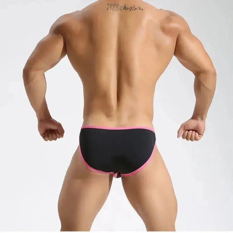 Sexy Briefs Men Underwear Light Thin Low Waist Bikini Swimwear Quick Dry Breathable Bathing Trunks Sports Surfing Beach Shorts - WOWihte