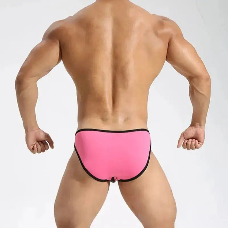 Sexy Briefs Men Underwear Light Thin Low Waist Bikini Swimwear Quick Dry Breathable Bathing Trunks Sports Surfing Beach Shorts - WOWihte