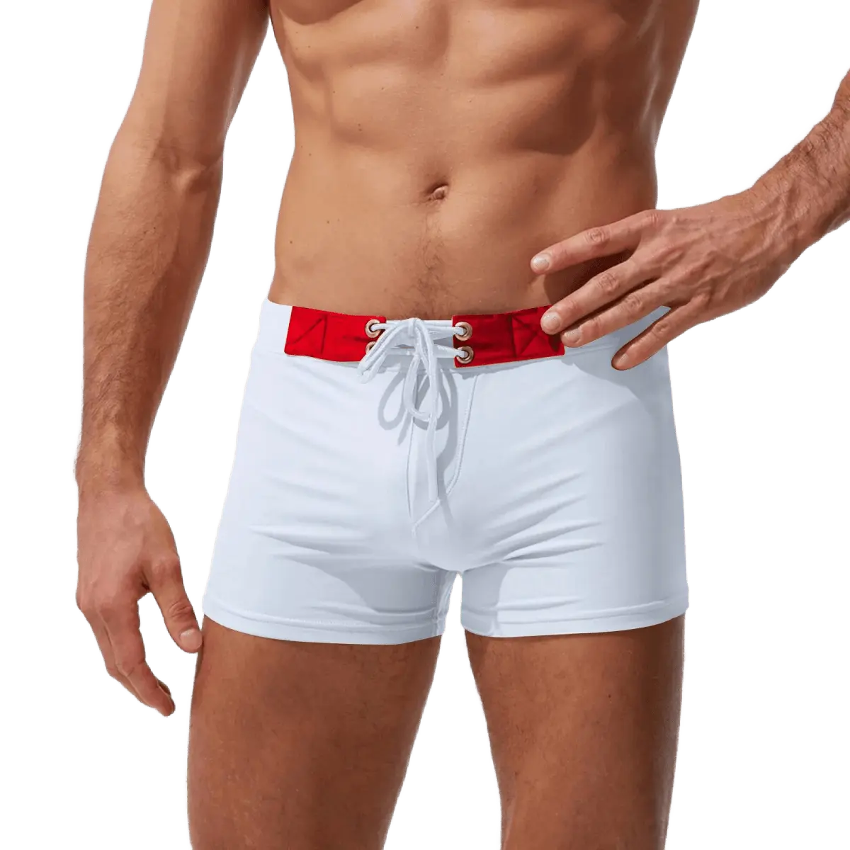 Sexy Gradient Men's Swim Trunks - WOWihte