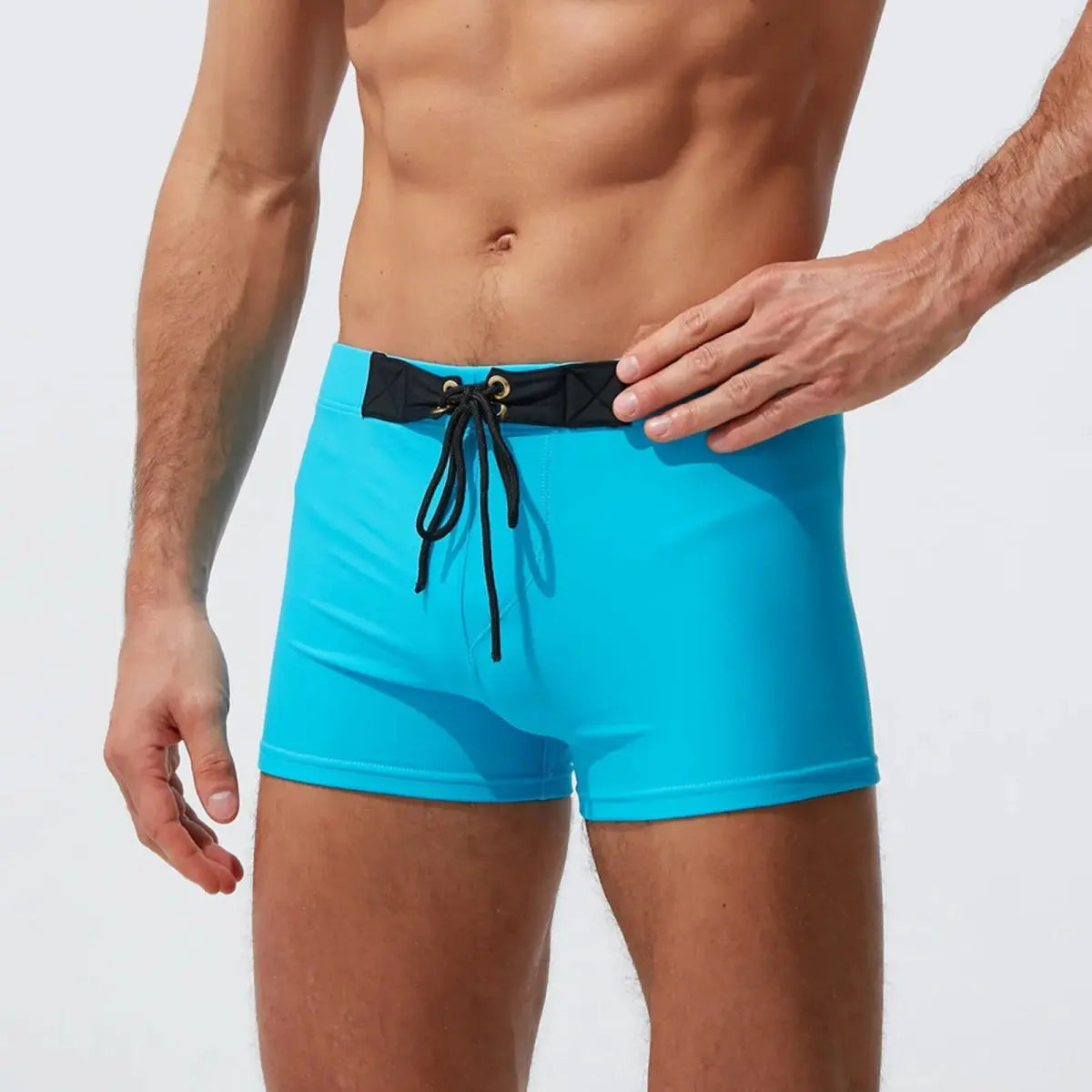 Sexy Gradient Men's Swim Trunks - WOWihte