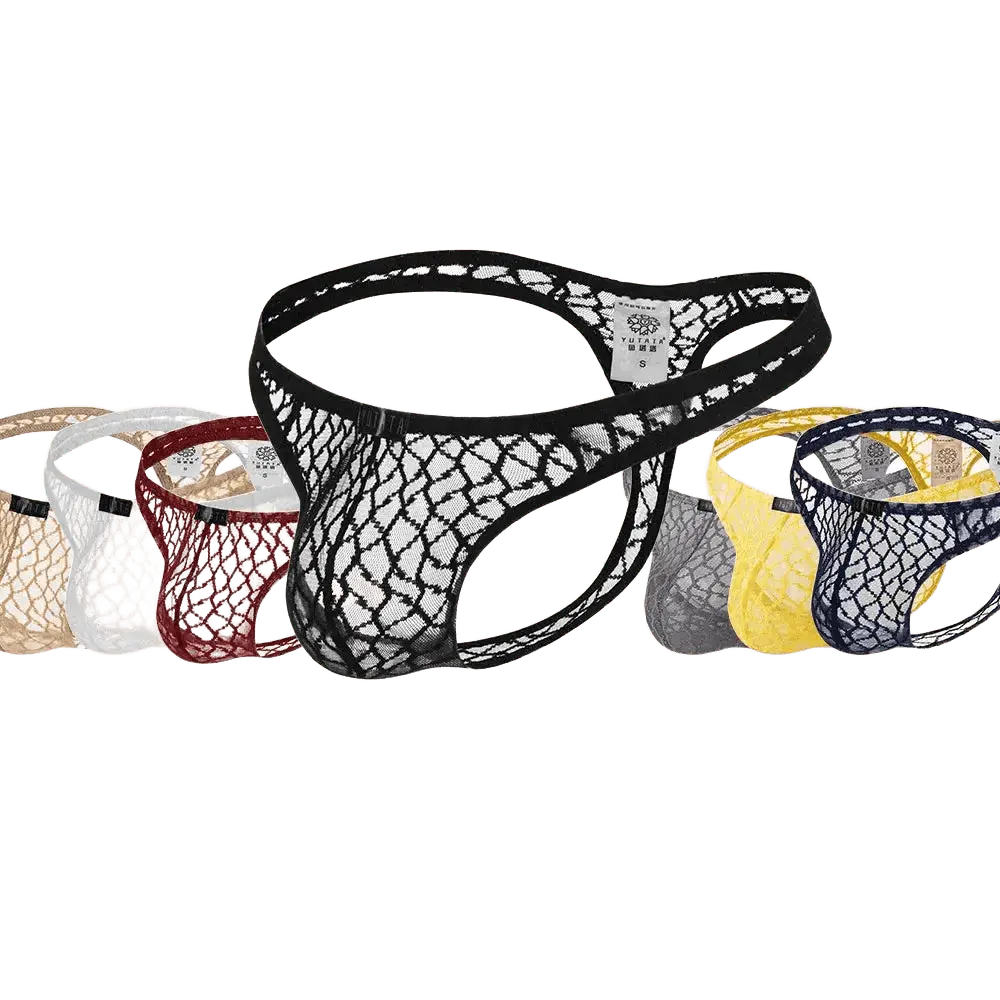 Sexy Lace Men's Thongs - WOWihte