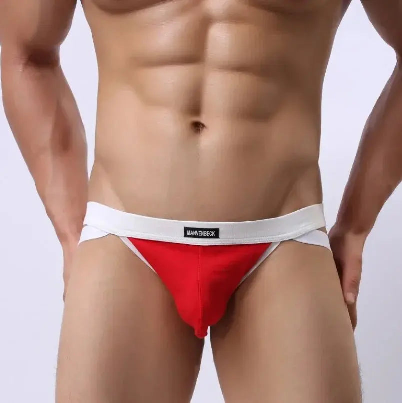 Sexy Low - Rise Cotton Jockstrap - WOWihte