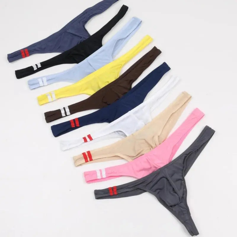 Sexy Low - Rise Men's Pouch Thong - WOWihte