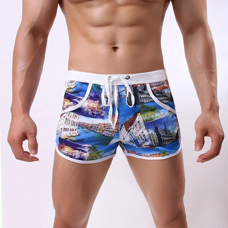 Sexy Men's Beach Swim Trunks - WOWihte