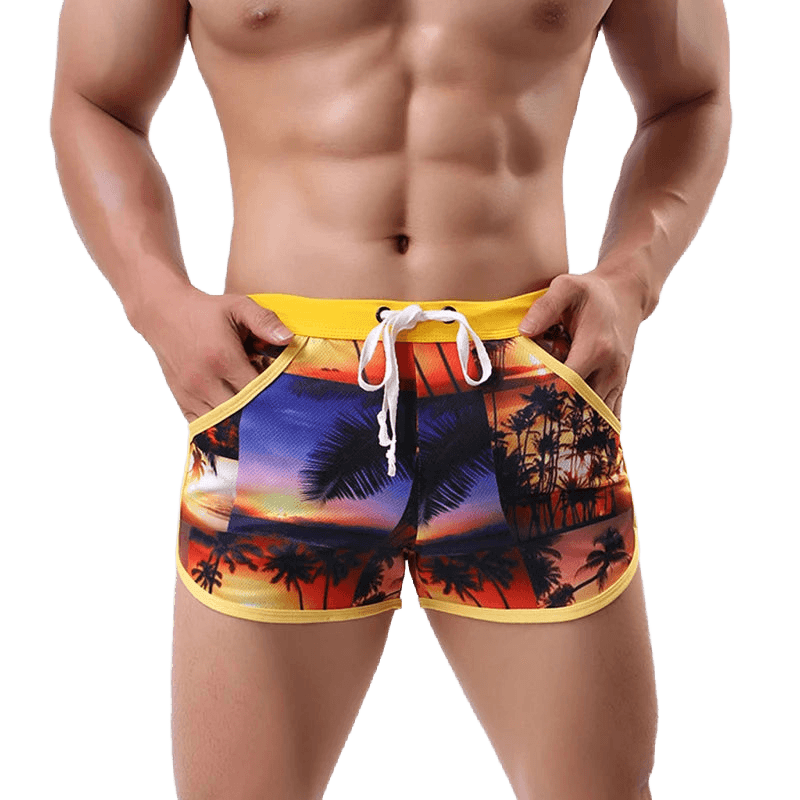 Sexy Men's Beach Swim Trunks - WOWihte