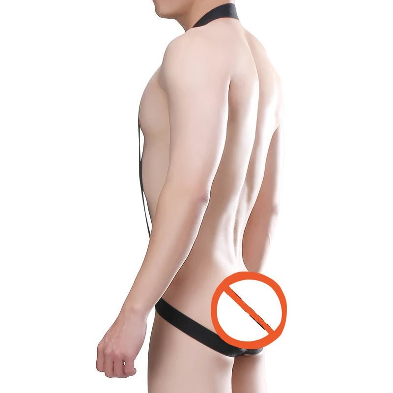 Sexy Men's Bulge Pouch Thong - WOWihte
