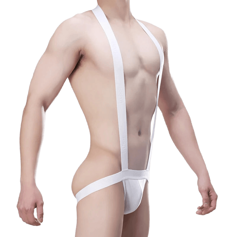 Sexy Men's Bulge Pouch Thong - WOWihte