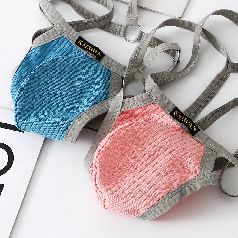 Sexy Men's Double - Belt Cotton Thong - WOWihte