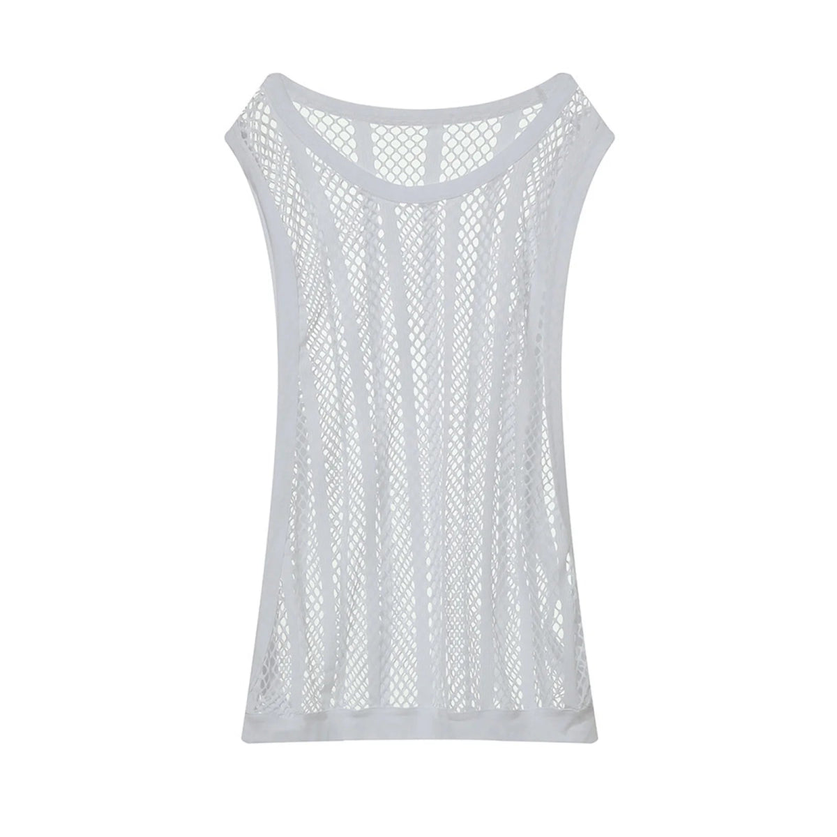 Sexy Men's Fishnet Gym Tank - WOWihte
