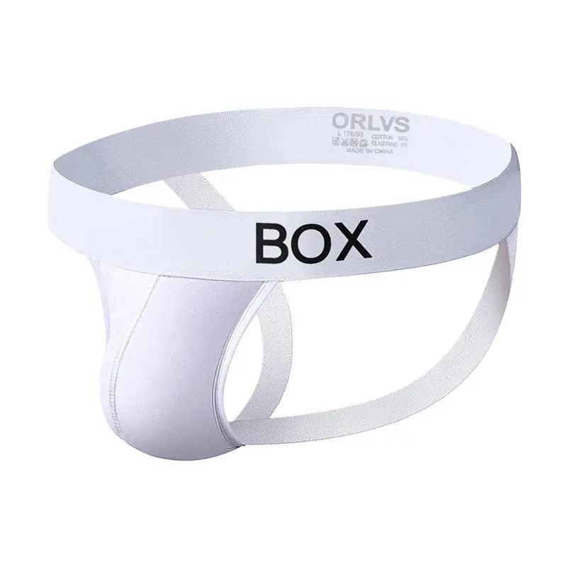 Sexy Men's Jockstrap Thong Underwear - WOWihte