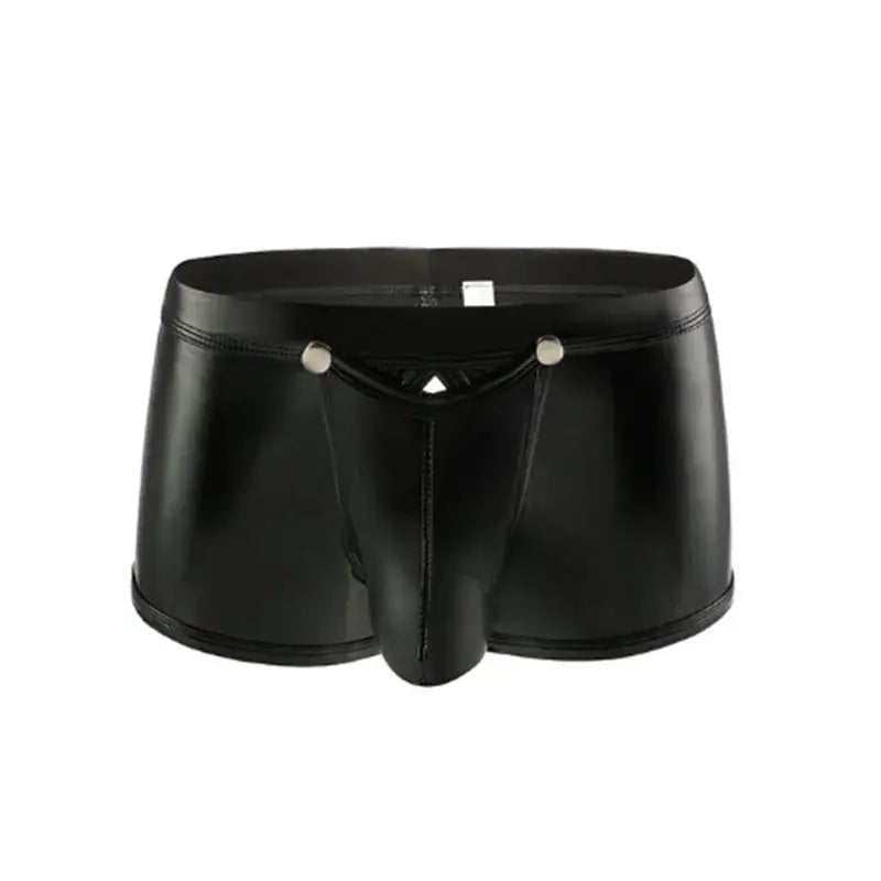 Sexy Mens Leather Boxer - WOWihte