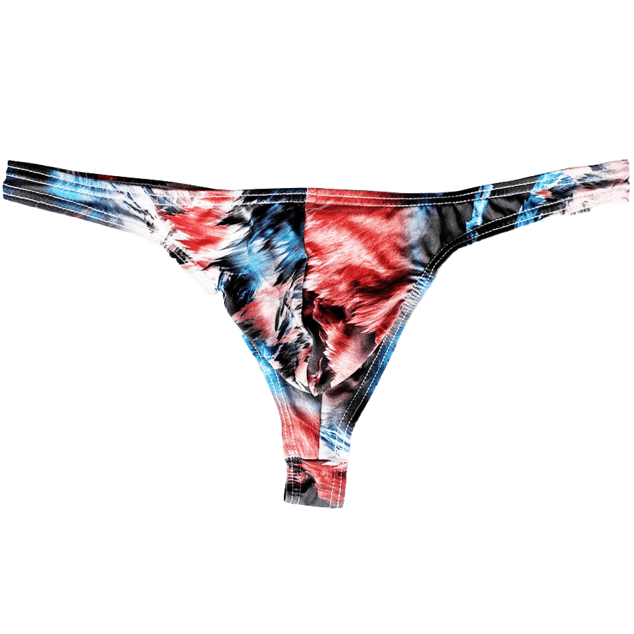 Sexy Men's Low - Rise Striped Thong - WOWihte