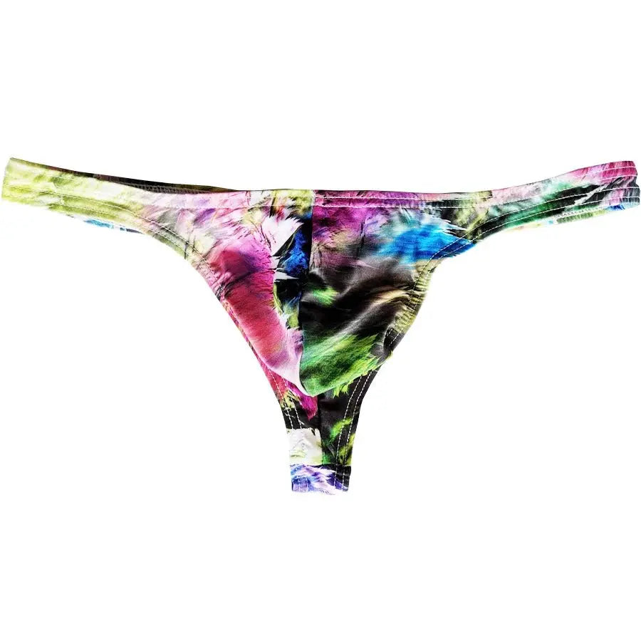 Sexy Men's Low - Rise Striped Thong - WOWihte