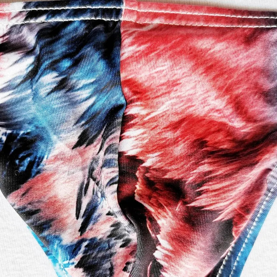 Sexy Men's Low - Rise Striped Thong - WOWihte