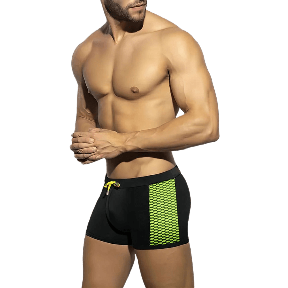 Sexy Men's Low Waist Surfing Trunks - WOWihte