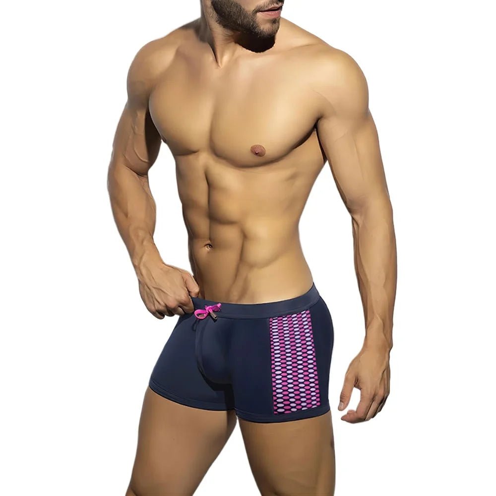 Sexy Men's Low Waist Surfing Trunks - WOWihte
