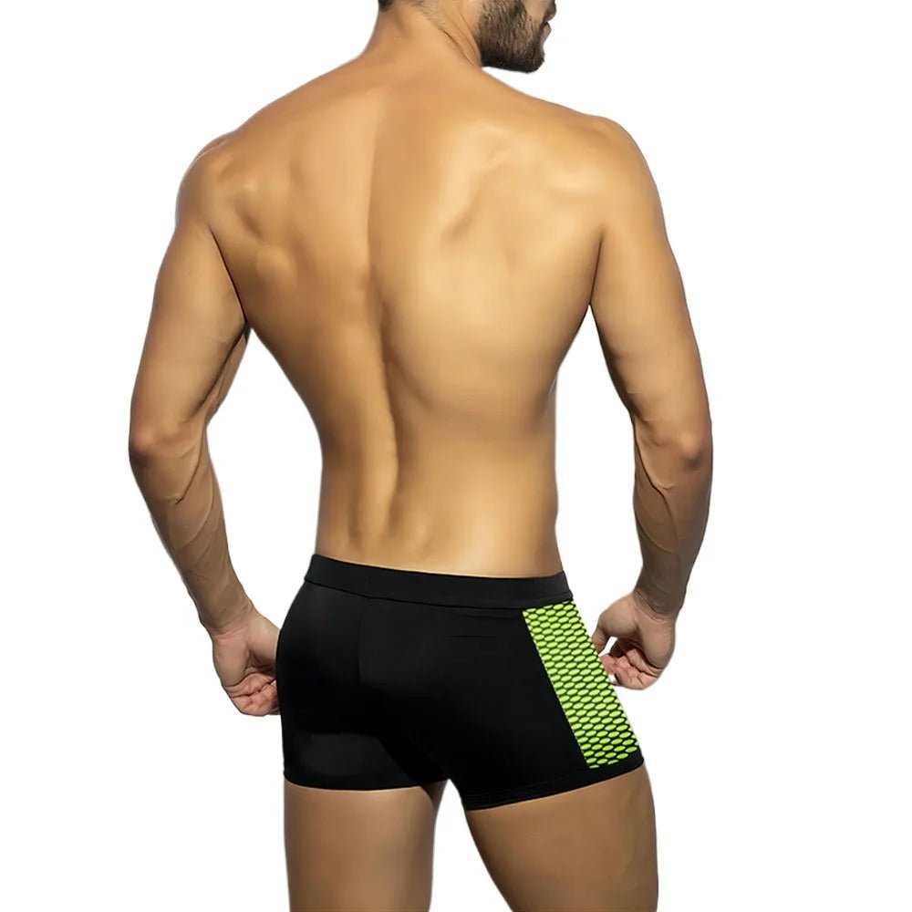 Sexy Men's Low Waist Surfing Trunks - WOWihte
