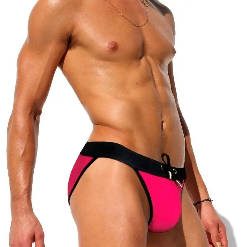 Sexy Men's Low Waist Swimwear - WOWihte