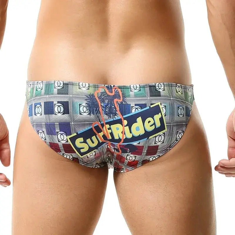 Sexy Men's Low Waist Swimwear - WOWihte