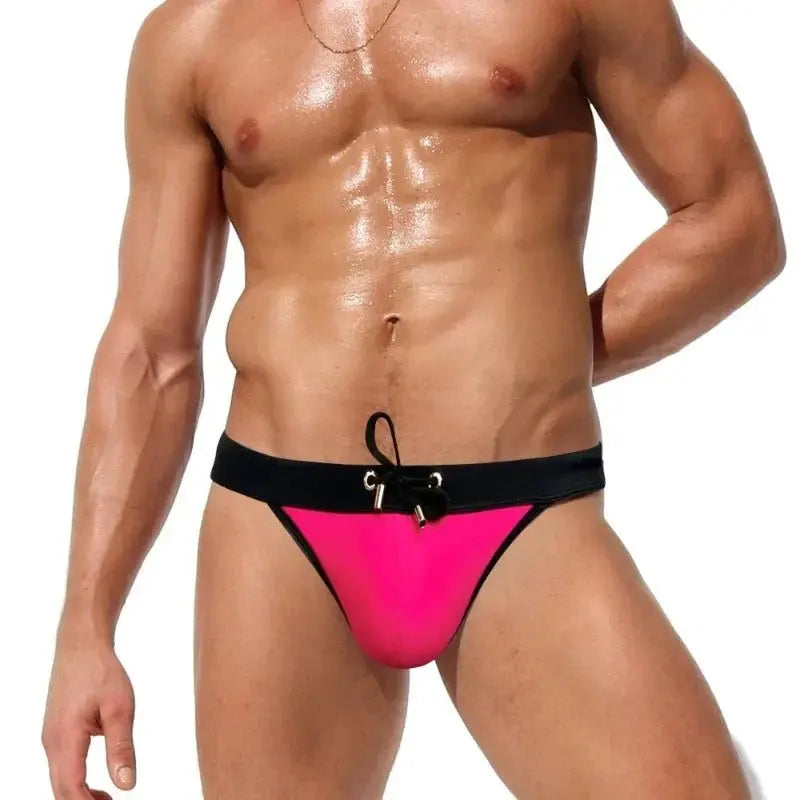 Sexy Men's Low Waist Swimwear - WOWihte