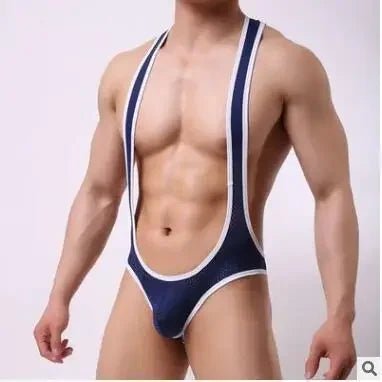 Sexy Men's Mesh Breathable Jumpsuit - WOWihte