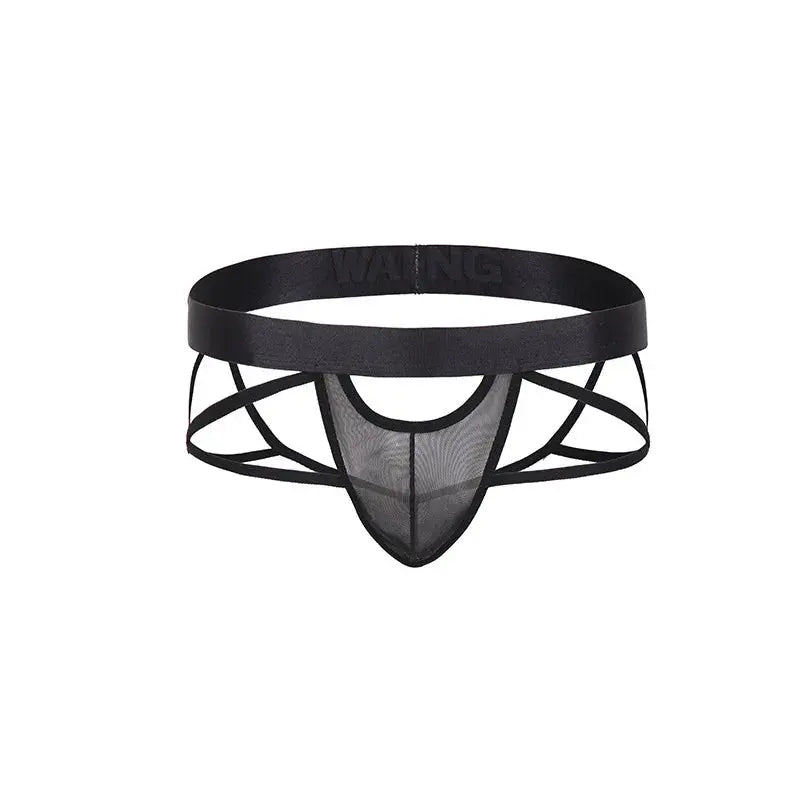 Sexy Men's See - Through Jockstrap Underwear - WOWihte